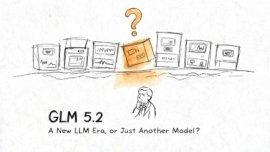 GLM 5.2 language model, surreal editorial illustration