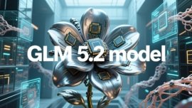 GLM 5.2 language model, surreal editorial illustration